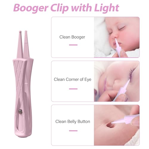 15 Pack Ear Wax Removal Tool Kit with Light - LED Ear Cleaning Kit, Ear Wax Removal for Kids and Adults, Ear Cleaning Tool, Ear Picker Spoon & Ear Tweezers & Spiral Spring Ear Spoon Pink - color: Pink
