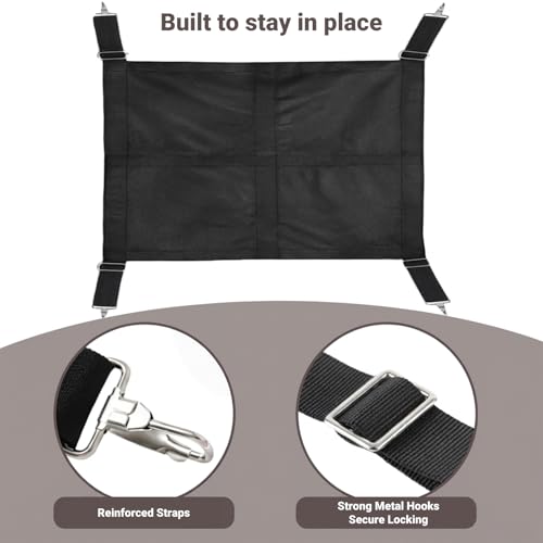Horse Stall Guard for Horses Heavy Duty Stall Barrier with Adjustable Straps Reinforced Metal Hooks for Barn Stable Aisle Trailer Tack Room，27 Inch