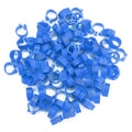 Chicken Identification Band, Plastic Poultry Rings, Poultry Identification Bands for Quail, Dove, Finch and Small Poultry(Dark Blue) - color: Dark Blue