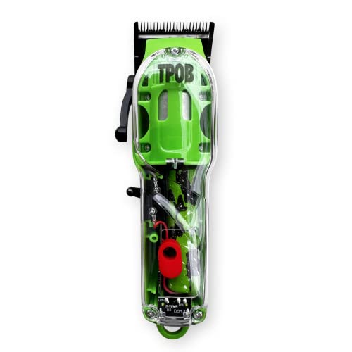 TPOB Slime 2 Barber Hair Clippers Trimmer Shaver Set for Men with Matte case and X Fade Blade (Gr) - color: Gr
