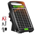 5 Miles Solar Electric Fence Charger,0.11J Powered 24-Hour Protection | Solar Electric Fence with Tempered Glass Solar Panel,14-Day Continuous Protection Without Sunlight,for Livestock Protection - style: GOR11 (5M0.11J)