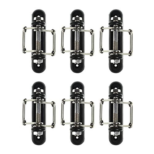 Electric Fence Tape Corner/Ends Insulator with Buckles, 6 Pack | Wood Post Tape Connector, With Screw, For Polytape up to 40mm