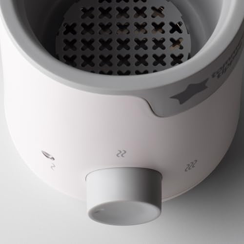 Tommee Tippee Easiwarm Bottle Warmer, Automatic Timer, One-Dial | Warms Breast Milk & Formula Bottles to Temperature in Minutes, White