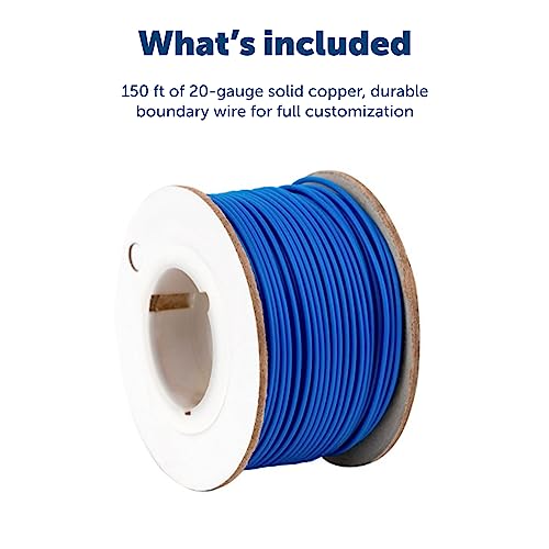 PetSafe Extra In-Ground Fence Boundary Wire, 20-Gauge Copper, 150 ft | Insulated Solid Core Copper Wire, Compatible with Pawz Away Outdoor Barrier and PetSafe In-Ground Fences - size: 150 feet, style: 20 Gauge