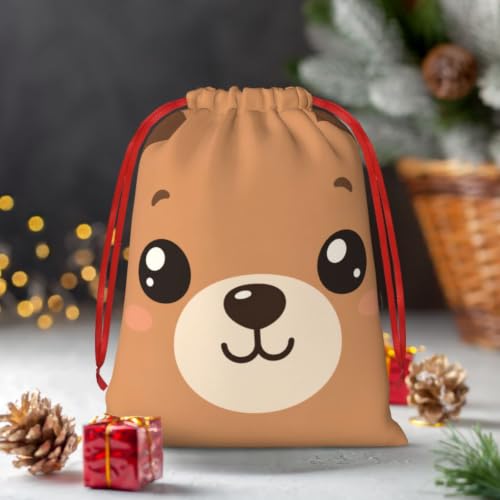 KzgtY Bear 2PCS Gift Bags with Drawstring, 16 x 12 Inch Reusable Present Sacks for Christmas,Brithday, Holidays,Parties & Gift Packaging - color: Bear