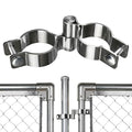 2 Pack 1-7/8" x 1-5/8" Chain Link Fence Gate Hinge, 304 Stainless Steel Heavy Duty Male Female Post Hinges with Bolts and Nuts - color: 1-7/8", size: 1-5/8 Inch