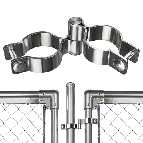 2 Pack 1-7/8" x 1-5/8" Chain Link Fence Gate Hinge, 304 Stainless Steel Heavy Duty Male Female Post Hinges with Bolts and Nuts - color: 1-7/8", size: 1-5/8 Inch