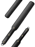 18 inch Riding Crop,Leather Paddle,Super Durable Rug Paddles,Equestrian Crops - color: Black