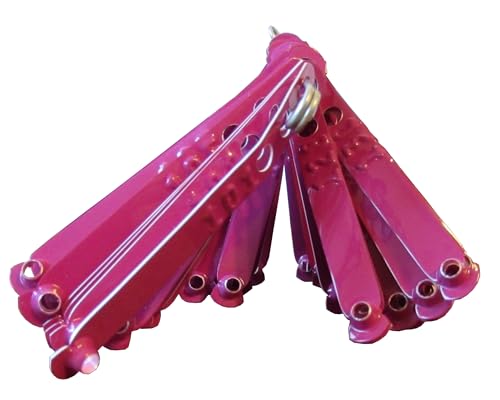 Pinnon Hatch Farms Numbered Aluminum Leg Bands, 100, Purple | Three Holes for Sizing - color: Purple