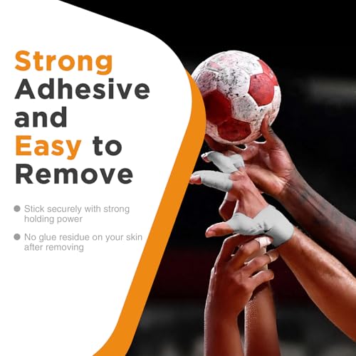 OK TAPE 4 Rolls White Athletic Tape, Sports Tape, Very Strong, Easy Tear | Medical Tape, Wrist Tape, No Sticky Residue, Secure Ankle, Finger, Knee- 1.5inch x 15yards - color: White-4 Rolls, size: 15 yards