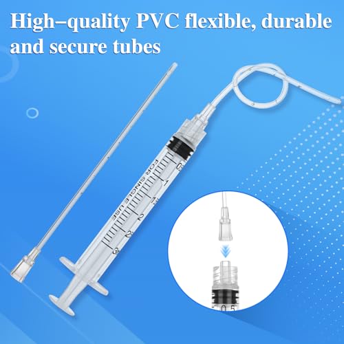 30 Pack 3ml Luer Lock Syringe - Syringes for Liquid with Soft Tube | Individually Pcakaged，Scientific Labs and Measuring, Refilling Inks - style: 3ml - 2.0mm Tube