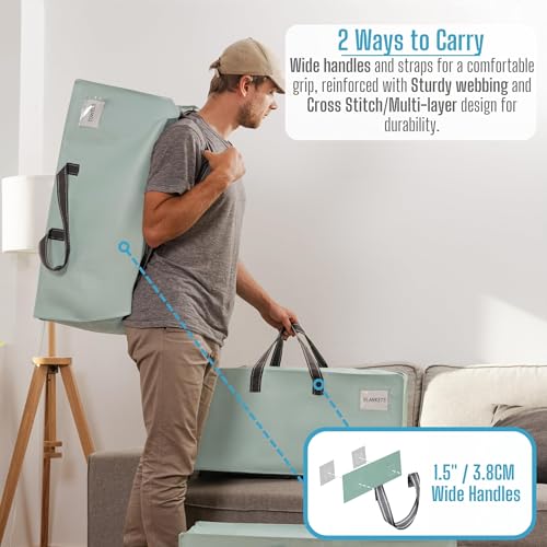 VENO 6 Pack Heavy Duty Moving Bags with Backpack Straps, Zippers & Handles, Extra Large Packing Bags for College Dorm Essentials, Moving Supplies Alternative to Cardboard Moving Boxes - color: Light Green Matte, size: 6 Pack