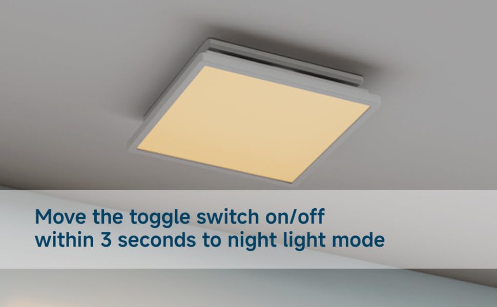 Tech Drive Bathroom Fan with Light,110CFM,4 Inch Duct,Modern Black Trim | 1000lm Dimmable 5CCT LED Light with Night Light Selectable, Quiet HVI and Energy Star Certified, Easy to Install - size: 110CFM with 3CCT Light (Black)