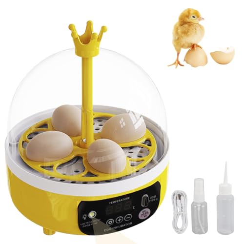 Egg Incubator with Manual Egg Turning & Humidity Control, Incubators for Hatching Eggs, Poultry Incubator for Chicken Duck Goose Quail Bird Eggs, for Kids (Manual)