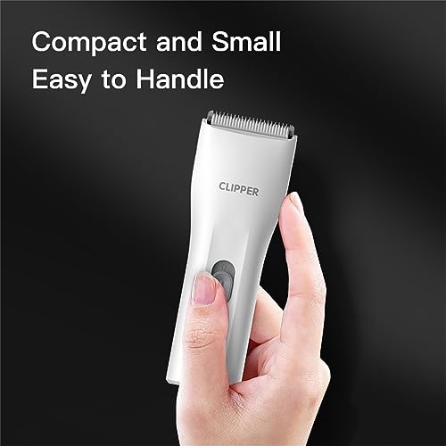 Prowerful Home Professional Dog Grooming Kit Clipper Low Noise USB Rechargeable Gifts for Dog Cat White,TS006 - color: Ts006-white