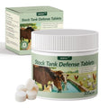 Stock Tank Defense Tablets for Livestock Water Troughs, Helps Reduce Feed Residue, Surface Film and Visible Buildup for Horses, Cattle, Goats, Sheep and Chickens, Easy & Animal-Safe Care, 300 Count