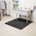 Mohawk Home Heavy Duty Rubber Stall Mat - Gym Floor- Under Dog Crate - All Purpose Utility 2'x2' - 1/2" Thick - Diamond Texture