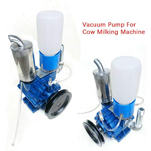 Vacuum Pump, 250L/Min Vacuum Pump for Cow Milking Machine Milker Bucket Tank Barrel with Belt Pulley