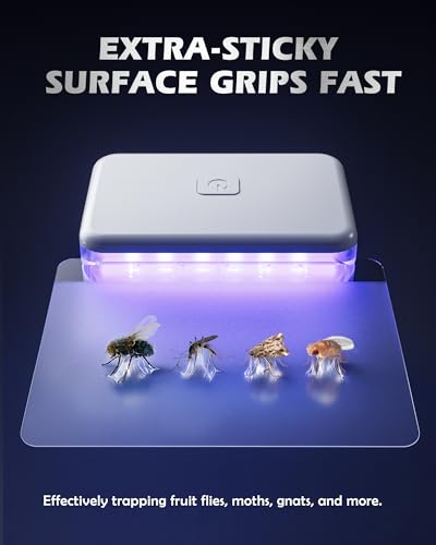 LFSYS Fruit Fly Traps for House Indoors Gnats, 2 Device+10 Refills | Plug in Fruit Fly Traps for Indoors, Flying Insects Gnat Traps for House Indoor Indoor Safe