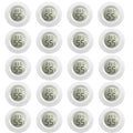 Weewooday 20 Pcs Mini Hygrometer Thermometer Digital LCD, White | Monitor Indoor Outdoor Room, Humidity Meter Temperature Gauge for Greenhouse Garden Reptile Incubator Cellar,℉ or ℃ - size: White