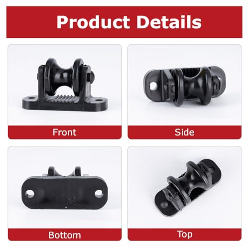 12pcs Wood Post Roller Insulators, Corner Insulators