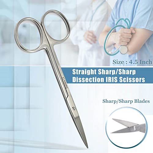 A2ZScilab Plant Study & Plant Research Kit, 30 PC - Botany Dissection kit for Lab & Field Study - Stainless Steel Scissors, Forceps, Magnifying Glass, Dropper + FREE Sharp Blades & Ruler in a Case NEW