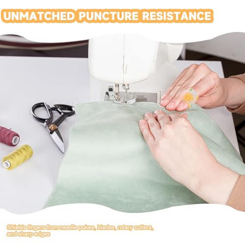 LUOHECAM 8 Pack Thimble Tape Set, Adhesive Finger Protection Wrap for Hand Sewing, Custom Moldable Craft Guard with Tear-by-Hand Convenience(Fruit Paint) - color: Fruit