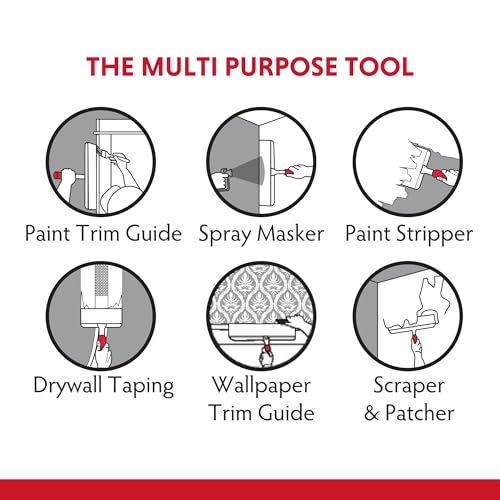 12" Do-All Scraper | Advance Equipment MFG Co. | Multi-Use Scraper with 4" Beveled Tempered Steel Blade – Built for Drywall, Paint, Spray Shield | Model DA-12 | USA Made, 100+ Years Family Owned - color: 12 Inch