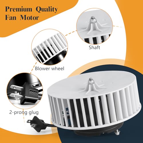 8663 Upgraded Bathroom Exhaust Fan Motor Replacement for NuTone Broan, Replaces OEM JA2B104N 97017705, Quiet Low Noise Blower Motor Compatible with 8673 8664RP 8814 8814R 8832 671RB 672RB