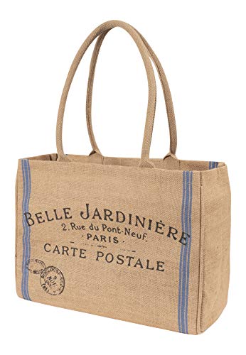KAF Home Jute Market Tote Bag with Handles (Bell Jardinere) - color: Bell Jardinere