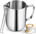 Milk Frothing Pitchers-12oz/350ML Stainless Steel Steaming Pitchers, Scale Coffee/Milk/Cappuccino/Latte Art Barista Steam Pitchers