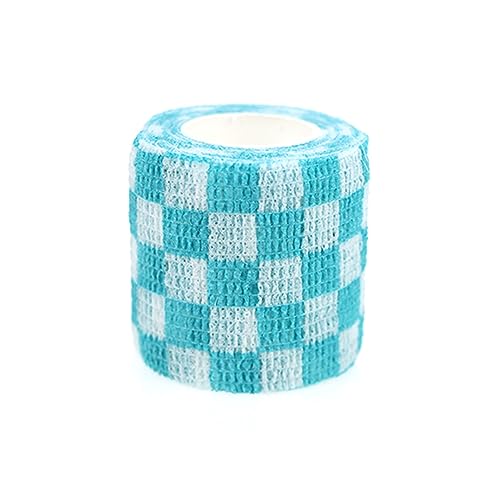 Self Adhesive Bandage Wrap Animal Cohesive Bandage Self Adherent Wrap First Aid Tape for Dogs Cats Horses Birds & Wrist Healing Ankle Sprain (2 Inch Grid Set 6 Rolls) - color: 2 Inch Grid Set 6 Rolls
