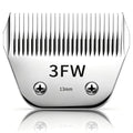 Detachable Pet Clipper Wide Blades Dog Grooming Clipper Replacement Ceramic Blades, Compatible with Andis, Wahl, Oster(Size 3FW,Cut Length 13mm) - size: 3FW (13mm)