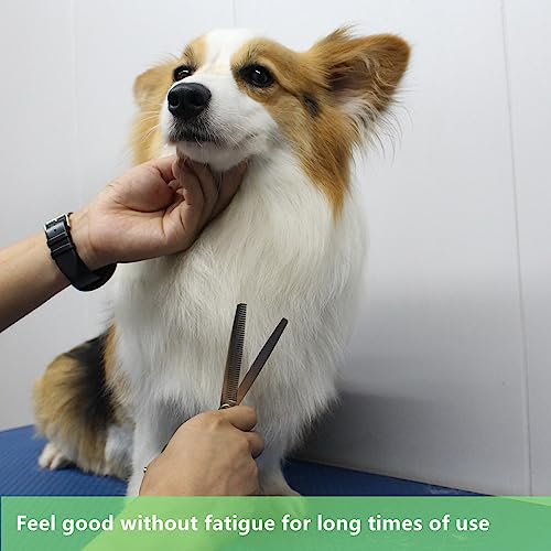 HASHIMOTO Thinning Shears for Dogs, Dog Thinning Shears for Grooming, 42 Teeth, 6.5 inch, 30% Thinning Rate, Extremely Light Weight, Designed for Professional Pet Groomers or Family DIY Use. - size: 6.5", style: Blending (Super Lightweight)