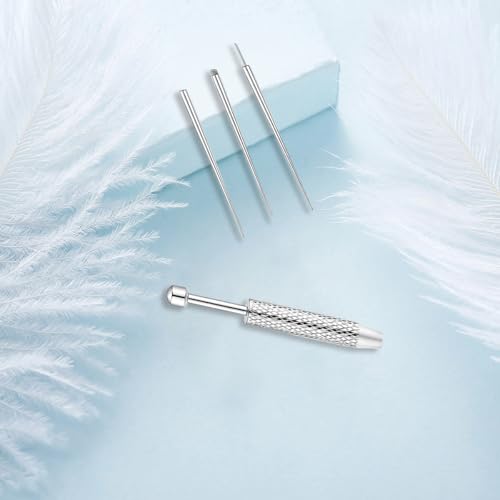 Professional Body Jewelry Insertion Taper Tool - 14G 16G 18G 20G Stainless Steel Flat Back Earrings Applicator, Threadless Insertion Pin & Threaded Ball Grabber Kit for Ear, Nose, Lip Piercing Jewel - color: 6PCS Piercing Tapers + 1PCS Ball Grabber Tool