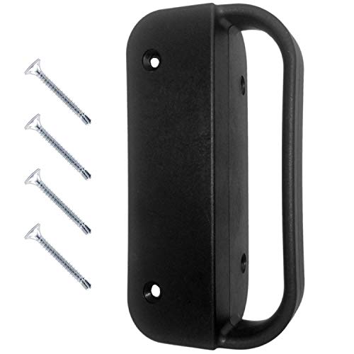 Universal Nylon GATE Handle -Black: Pull Works with Wood, Metal, or Vinyl Gates. (1 Pack) - size: Black Nylon Gate Handle (EACH)
