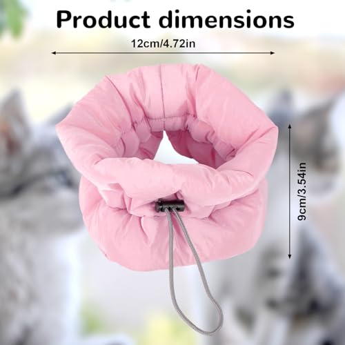 BOXOB Adjustable Waterproof & Soft Recovery Collar for Dogs and Cats | Cat Donut Cone Lightweight Neck Protective Elizabethan for Pets Kitten Kitty Puppy to Prevent Licking Wounds (S, Pink) - color: pink