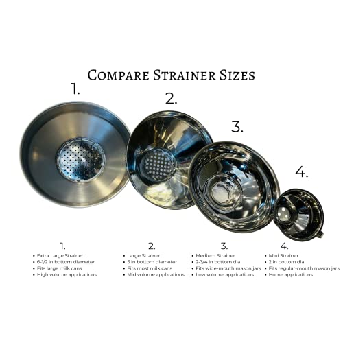 Medium Stainless Steel Strainer for Large Mouth Jars (Strainer Only) - color: Strainer Only, size: Medium