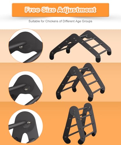 Koutemie Adjustable Chicken Perch for Coop, Small | Chick Roosting Bars for Chickens in Coop and Brooder, Baby Chicks Toys Training Supplies for Bird Parrot Hens Macaw