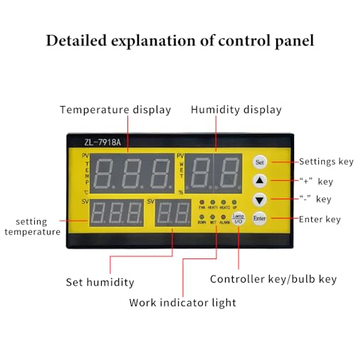 ZL-7918A Automatic Incubator Controller for Egg Incubator Machine and Temperature and Humidity Control Machine 110V