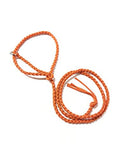 adustable goat halter and lead burnt orange sheep halter small livestock halter