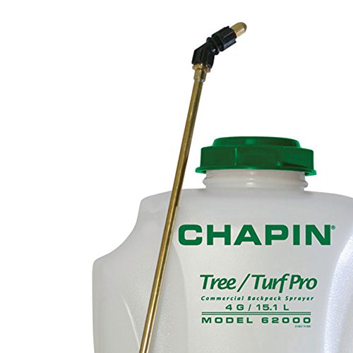 Chapin International Chapin 62000 Tree/Turf Pro Commercial Backpack Sprayer with Control Flow Valve Technology for Fertilizer, Herbicides and Pesticides, 4 gal, Translucent White - size: 4 Gallon, Commercial