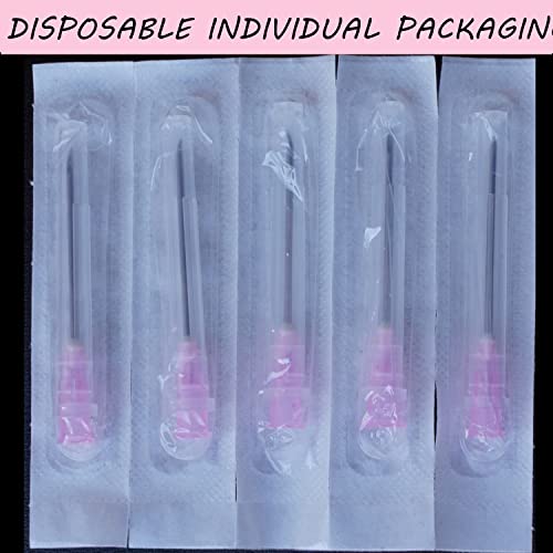 100 Pack 18Ga 1 1/2 Inch Stainless Steel Dispensing Lab Tools Accessories for Scientific Labs, Measuring and Refilling, Individually Wrapped - size: 18G 1-1/2 inch