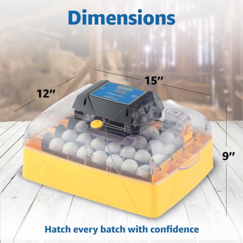Brinsea Ovation 28 EX Egg Incubator, Humidity Control & Educational Book | 50+ years of trusted precision! Built-in automatic humidity, auto-turn & temp alarms take the stress out of hatching 28 eggs - style: With Book