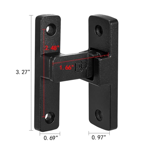 Matte Black 90 Degree Barn Door Lock ，Right Angle Door Lock Latch | Zinc Alloy Flip Gate Latches,for bedroom,garage,balcony,barn,sliding door,bathroom,window,cabinet,drawer,pet enclosures - color: Matte Black_90 Degree