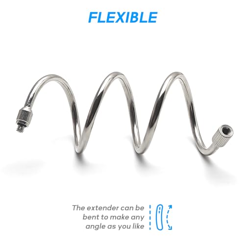 10Pack 19.5Inch Flexible Nozzle Extension Brass Mist Rod for Misting System | Bendable Copper Extended Pole 10/24 UNC for Garden, Humidification, Spraying, Outdoor Cooling, Dust Control, Landscaping - size: 19.5 Inch