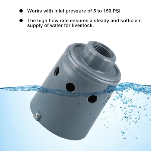 1-Inch Stock Tank Float Valve, Automatic Water Level Control | Replace OME 718H Water Trough Float Valve, Cattle Water Tank Float Valve, Livestock Water Tank Float，High-flow Design