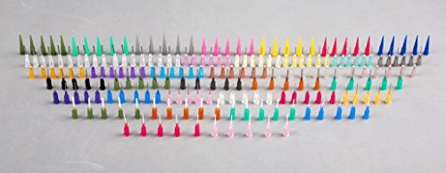 SummitLink Huge Assortment of 200 pcs Combo Needle Tips Multi Purpose Precision Applicator fit on Standard Syringe