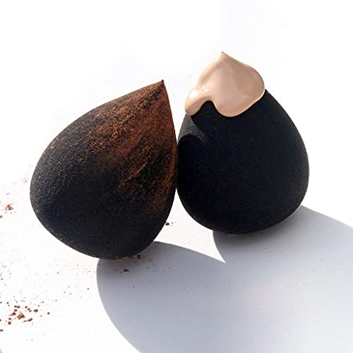 Beauty Bakerie Blending Egg Beauty Sponge Cosmetic Face Make up Blender Sponge Applicator for Powder, Liquid, Foundation, Concealer and Blending, Latex Free 6 Pack Set, Black Egg-cellence - color: Black