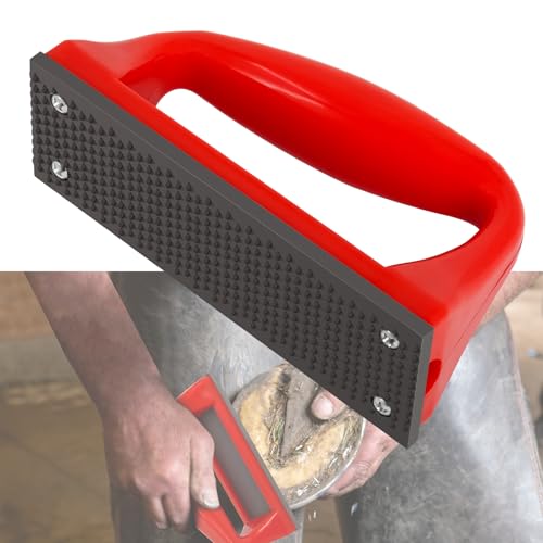 Mini Hoof Rasp for Horses, Farrier Rasp for Goat Feet Hooves,Ergonomic Grip | Carbon Steel Portable Hoof Trimming Tool, Removes Excess Hoof and Smooths Rough Edges for Foals, Goats, Ponies & Donkeys
